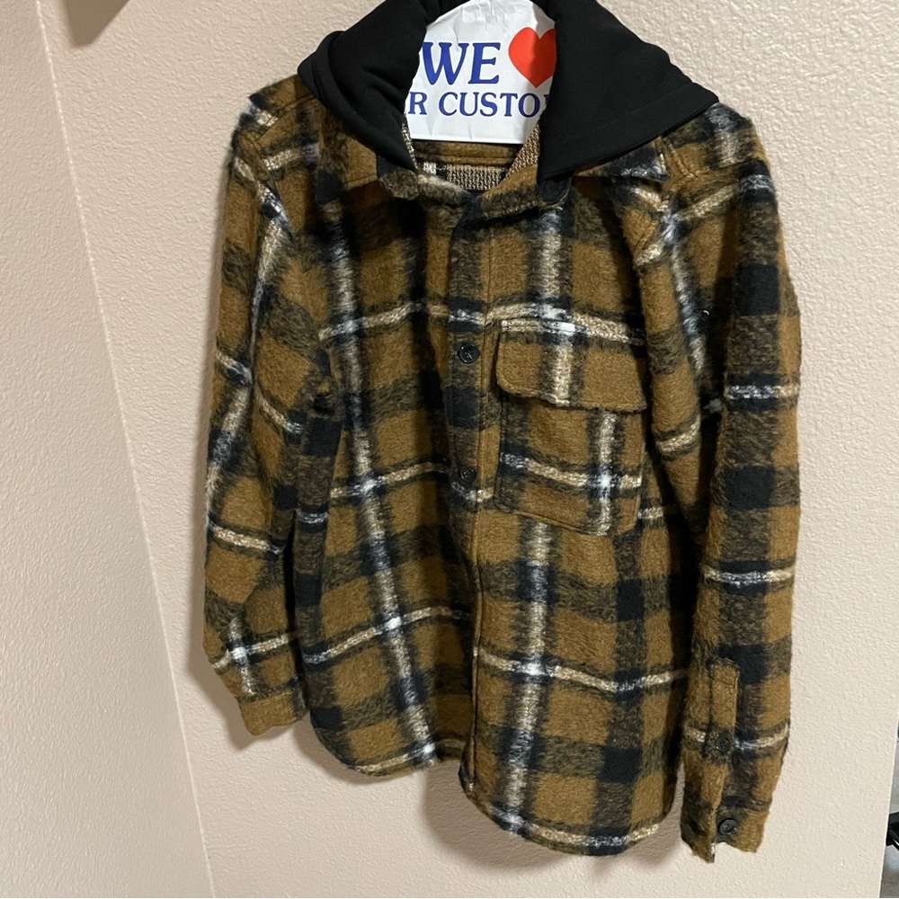 Zara mens Patterned Jacket with hood